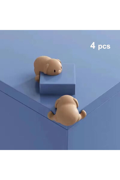 Choice coffee 4 pcs 4pcs Baby Safety Puppy Table Corner Protector Safe Soft Silicone Protective Edge Cover
