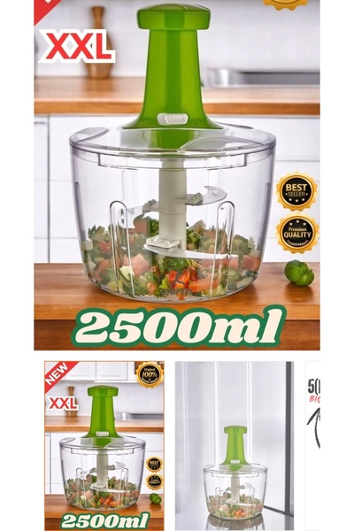 Best 2500 ml Bas Kes XL Practical Hand Chopper New Generation Chopper