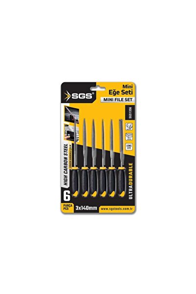 SGS 6 PARÇA MİNİ EĞE SETİ 3*140 MM