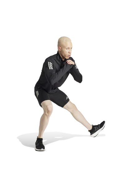 adidas Ανδρικό φούτερ Own The Run B με μαύρο όρθιο γιακά