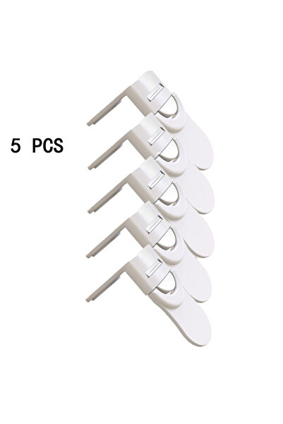 XUNYI 5 قطع 5/1 قطعة أقفال أمان للأطفال قفل درج مضاد للقرص خزانة يد بيضاء أقف...