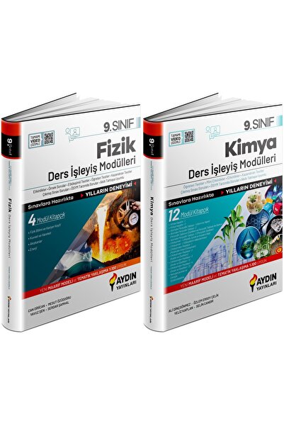 Aydın Yayınları Aydın 2025 9. Sınıf Fizik + Kimya Ders Anlatım Fasikülleri Se...