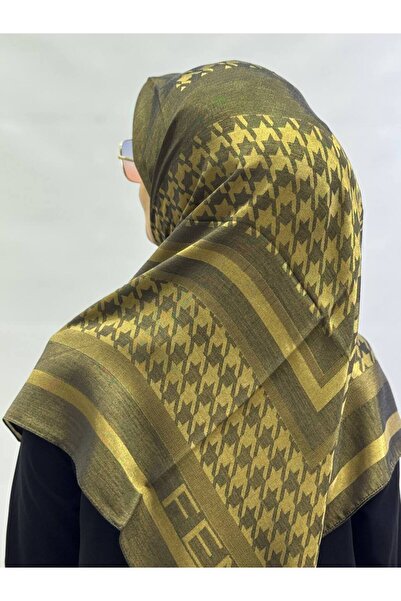 ALDAYER Φουλάρι 120 βισκόζης ζακάρ μοτίβο 2