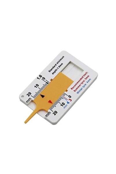 OEM Indicator for Tire Tread Depth, ABS, Measurement Range 0-20mm, White