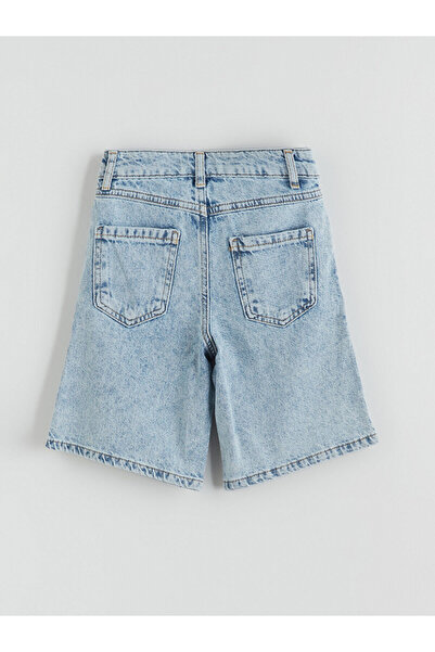 LC Waikiki LCW KidsMavi Taşlı Kız Çocuk Jean Şort