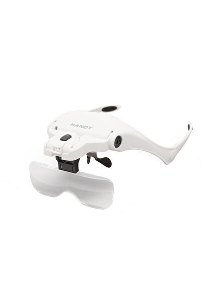 Handy Lupă de cap cu iluminare LED, lentilă dublă și zoom reglabil