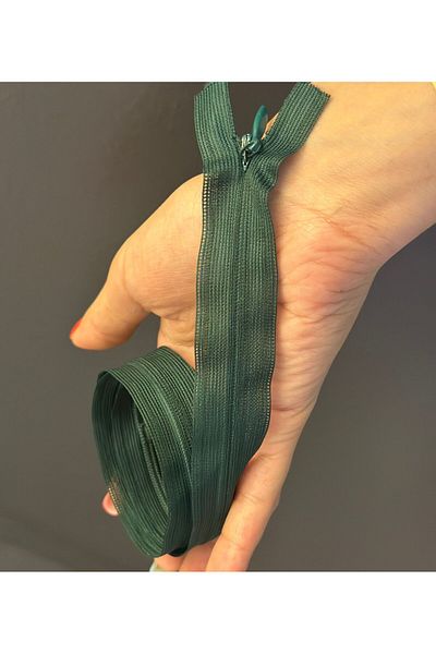 Gönülden Tasarım Dark Green Zipper Stitching Accessory 65X3 cm