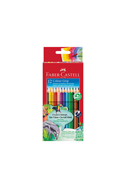 Faber Castell Creioane colorate triunghiulare grip 2001 Faber-Castell 12 culo...
