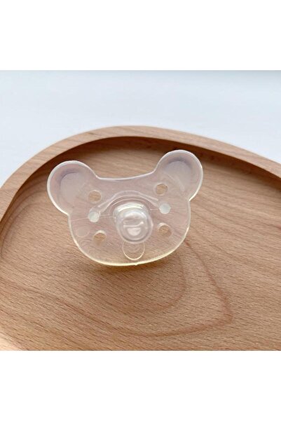 Choice Transparent 2025 Cute Little Bear Silicone Soothing Nipper for Babies, Anti Eating Hand Soft Nipper,
