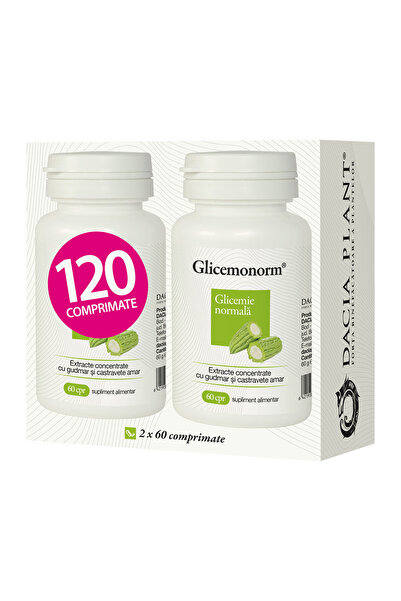 Dacia Plant Glicemonorm, 60 Tablets, 1+1 Free, Dacia Plant