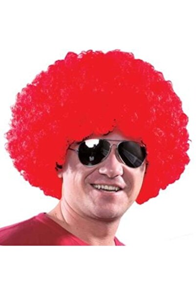 OEM Perucă de Halloween cu păr afro roșu pentru bărbați - 120 g