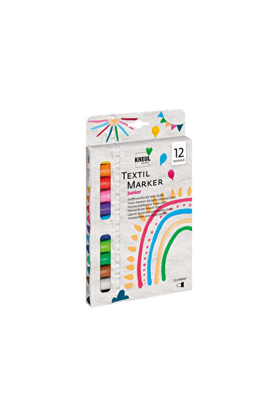 Kreul Marker pentru textile Junior Kreul, 12 buc/set