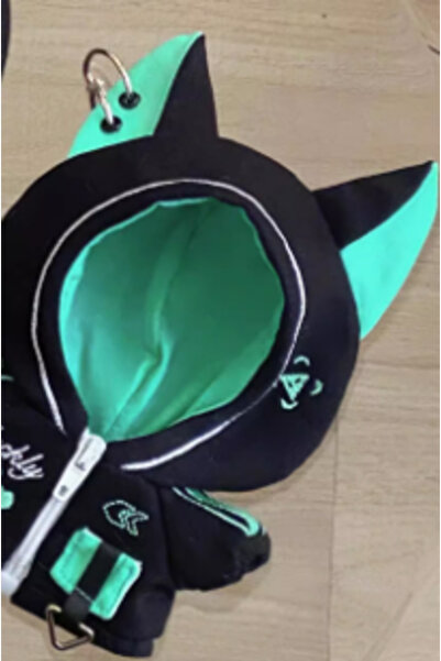 Choice دمية قطنية خضراء مقاس 10 سم من سلسلة السايبربانك سترة قطة لطيفة مستقبل...