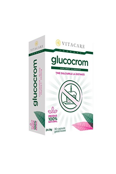VitaCare Glucocrom, VitaCare, 30 capsules