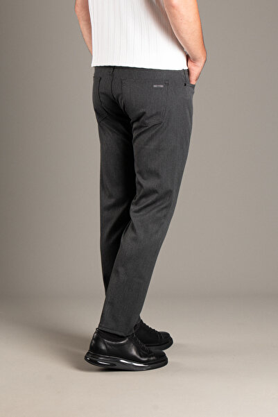 ZEKİ ÖZER ERKEK ANTRASİT ESNEK KETEN PANTOLON