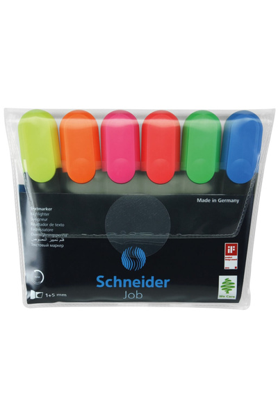 SCHNEIDER Set Textmarker Job 6 culori