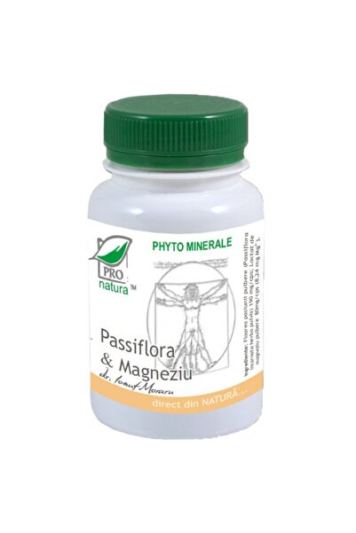 MEDICA Supliment alimentar Passiflora și Magneziu, Pro Natura, 60 capsule
