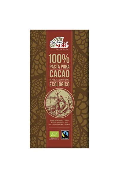 Pronat Ciocolată neagră 100% cacao, 90g ciocolată talpă