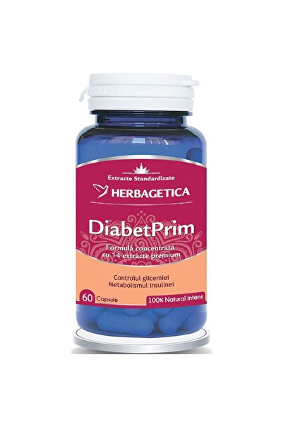 herbagetica Supliment alimentar DiabetPrim, 60 capsule