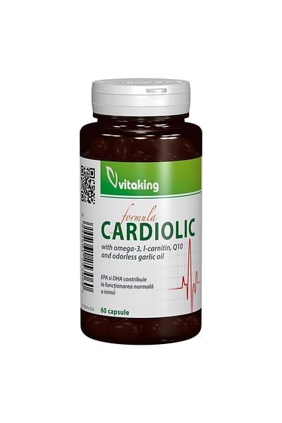 Vitaking Cardiolic Complex Dietary Supplement for Heart, Vitaking, 60 Gel Capsules