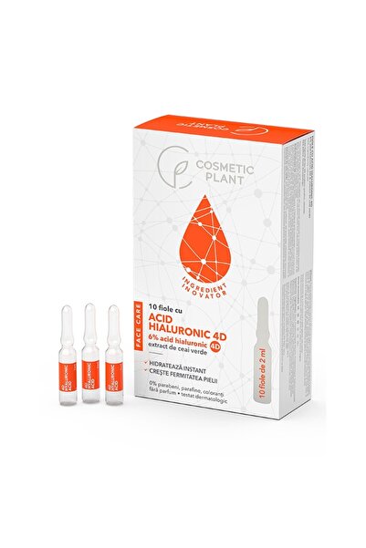 Cosmetic Plant Fiolă cu acid hialuronic 4D, plante cosmetice, 10 bucăți