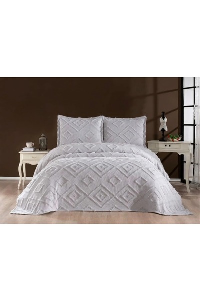 d'niss home touch of nature in your home Nordic Jasmin 3 Piece Double Bedspread