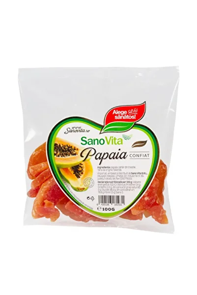 Sano Vita Candied Papaya Sano Vita 100g