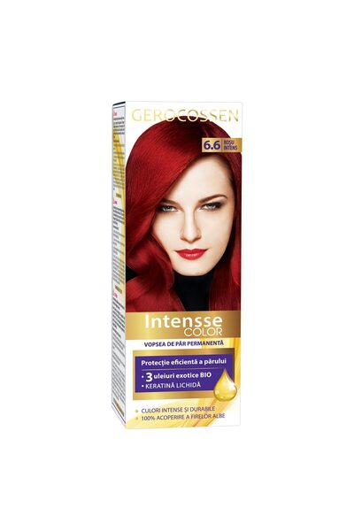 GEROCOSSEN Vopsea de păr Intense Color 6.6 Roșu intens, 50 ml