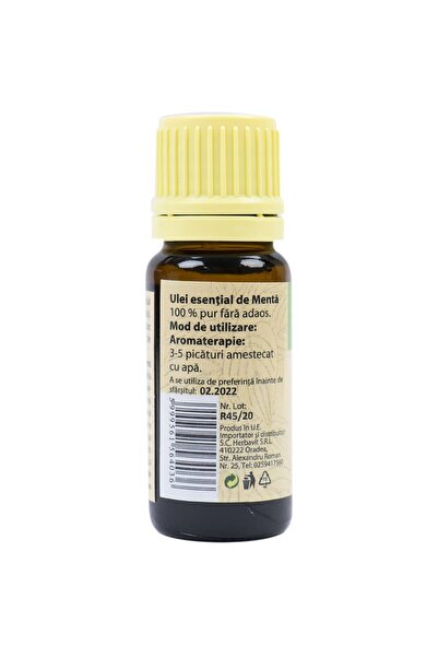 Herbavit Peppermint Essential Oil (Mentha piperita) 100% Pure No Additives 10 ml