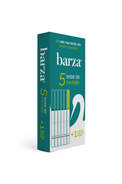 Barza Pack of 5 Ovulation Tests + 1 Pregnancy Test Strip