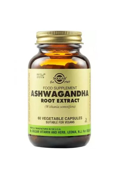 Solgar Εκχύλισμα ρίζας Ashwagandha, Solgar, 60 μαλακές φυτικές κάψουλες