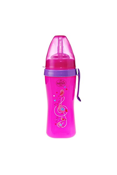 InnovaGoods Leak-Proof Cup with Silicone Straw and Clip Minut Baby, 360 ml, 6+, Pink