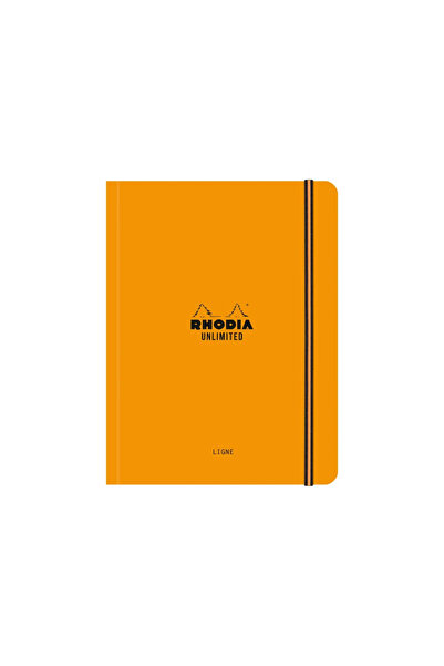 Rhodia Carnet nedatat A5+, 16 x 21 cm, 60 file, Unlimited, orange