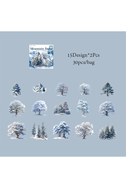 Choice3 S24169-6 Mr. Paper 6Style 30 قطعة/حقيبة مجموعة ملصقات سلسلة الحياة ال...