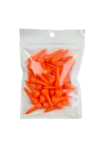 Choice حامل كرات الجولف البلاستيكي البرتقالي، 30 قطعة، مقاس 34 مم، 4 ألوان