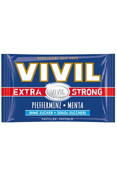 VIVILADY VIVIL Bomboane de mentă EXTRA PUTERNICE fără zahăr 25g