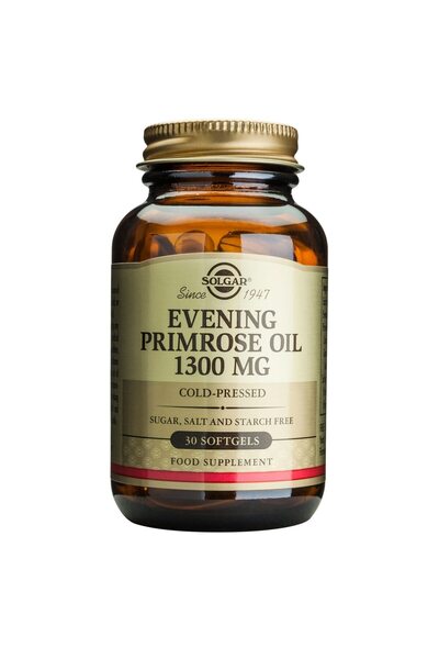 Solgar Ulei de luminiță de seară presat la rece, supliment alimentar 1300 mg Solgar, 30 capsule