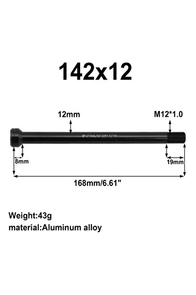 Choice 142x12mm 1pc Bike Bicycle Thru Axle Lever 100/142/148x12mm For Boost B...