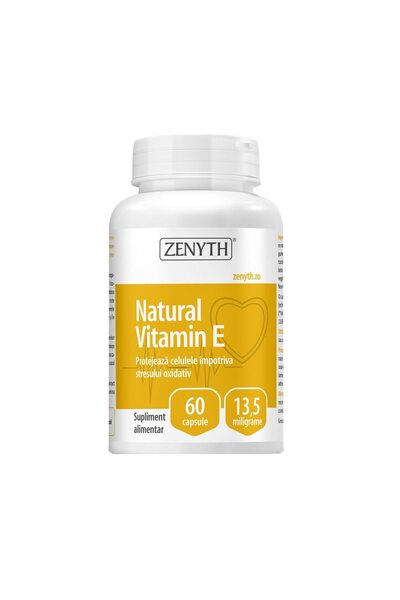 Zenyth Pharmaceuticals Supliment alimentar cu vitamina E, Zenyth, 60 capsule