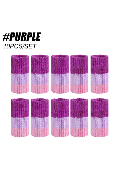Choice أرجواني - 10 قطع 10 قطع واقيات أكمام الأصابع، أكمام أصابع رياضية، جبائ...