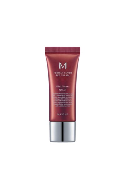 Missha High Coverage BB Cream, SPF42/PA+++, Missha, 20 ml - No.21/Light Beige