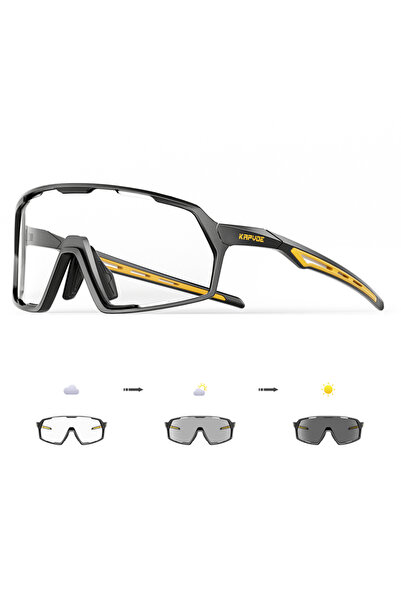 KAPVOE نظارات شمسية فوتوكروميك-1 بعدسات 1L-03 لركوب الدراجات للرجال والنساء