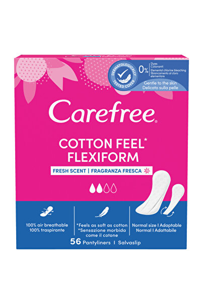 Johnson & Johnson Absorbante zilnice Carefree Flexiform, set 56 bucăți