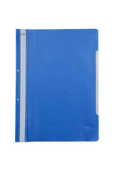 Papeterie Noki Plastic File with Spine and Holes, 50 Pieces/Set, Blue