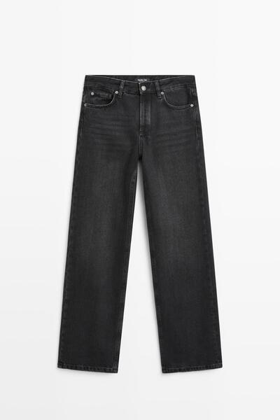 Massimo Dutti Wide fit mid-rise jeans