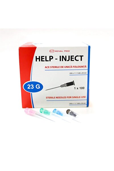 royal led Intramuscular Needles 23G, 0.6mm x 30mm – 100 pieces/box