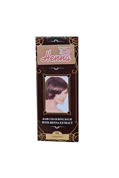Henna Sonia Balsam de păr pentru colorare nr. 14 Castaniu 75ml Henna Sonia