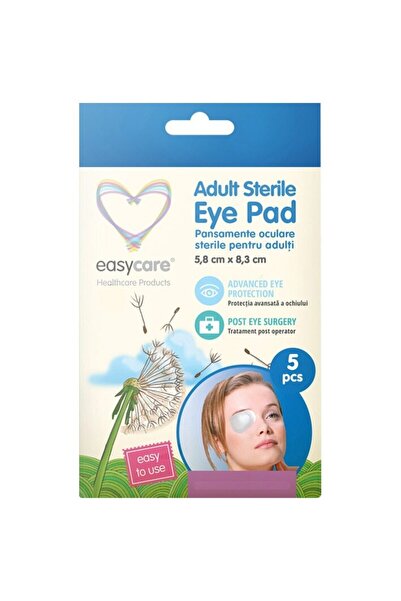 easycare Comprese sterile pentru ochi pentru adulți 5,8x8,3 cm, 5 buc/cutie, ...