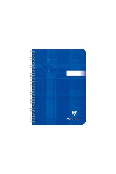 Clairefontaine A5 spiral notebook, 50 sheets, French lines,