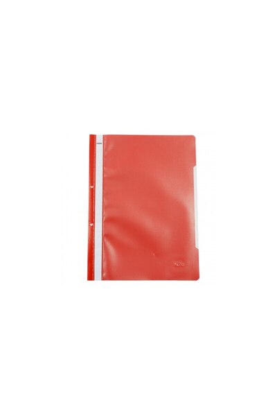 Papeterie Noki Red Plastic File with Prongs and Perforations